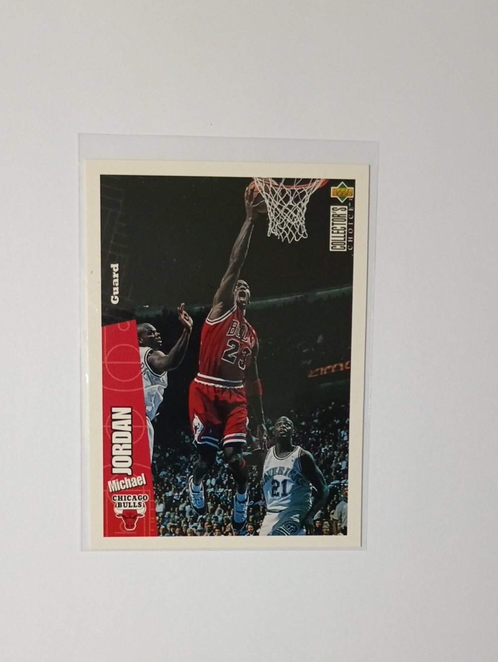 Michael Jordan Chicago Bulls Basketball Card - Red/Black